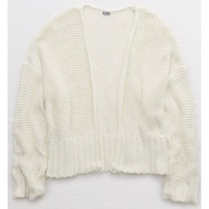 NWT aerie (American Eagle) White Cardigan